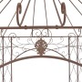 Antique brown garden pergola 400x258x378 cm iron by vidaXL, Tents and gazebos - Ref: Foro24-314000, Price: 847,91 €, Discount: %