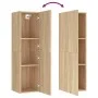 Mueble de TV madera contrachapada color roble 30,5x30x110 cm de vidaXL, Muebles TV - Ref: Foro24-803368, Precio: 58,41 €, Des...