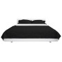 Doppelseitige gesteppte Tagesdecke 170x210 cm schwarz und weiß von vidaXL, Tagesdecken und Bettdecken - Ref: Foro24-132968, P...