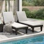 Tumbonas de polipropileno negro 2 unidades 155x58x83 cm de vidaXL, Tumbonas - Ref: Foro24-364148, Precio: 314,96 €, Descuento: %