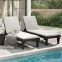 Tumbonas de polipropileno negro 2 unidades 155x58x83 cm de vidaXL, Tumbonas - Ref: Foro24-364148, Precio: 309,08 €, Descuento: %