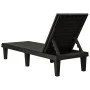 Tumbonas de polipropileno negro 2 unidades 155x58x83 cm de vidaXL, Tumbonas - Ref: Foro24-364148, Precio: 309,08 €, Descuento: %