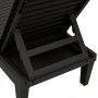 Tumbonas de polipropileno negro 2 unidades 155x58x83 cm de vidaXL, Tumbonas - Ref: Foro24-364148, Precio: 314,96 €, Descuento: %