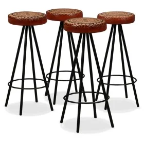 Kitchen bar stools, set of 4, genuine leather. by vidaXL, Kitchen stools - Ref: Foro24-245448, Price: 277,50 €, Discount: %