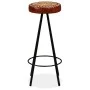 Taburetes de barra de cocina 4 unidades cuero auténtico de vidaXL, Taburetes de cocina - Ref: Foro24-245448, Precio: 277,50 €...
