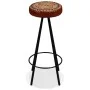 Taburetes de barra de cocina 4 unidades cuero auténtico de vidaXL, Taburetes de cocina - Ref: Foro24-245448, Precio: 277,50 €...