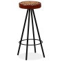 Kitchen bar stools, set of 4, genuine leather. by vidaXL, Kitchen stools - Ref: Foro24-245448, Price: 282,47 €, Discount: %