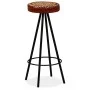 Taburetes de barra de cocina 4 unidades cuero auténtico de vidaXL, Taburetes de cocina - Ref: Foro24-245448, Precio: 277,50 €...