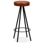 Taburetes de barra de cocina 4 unidades cuero auténtico de vidaXL, Taburetes de cocina - Ref: Foro24-245448, Precio: 277,50 €...