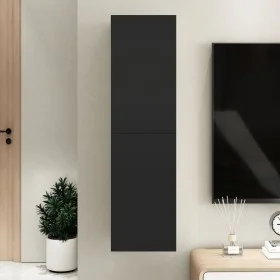 Mueble pared TV madera contrachapada negro 30,5x30x110 cm de vidaXL, Muebles TV - Ref: Foro24-803364, Precio: 68,38 €, Descue...