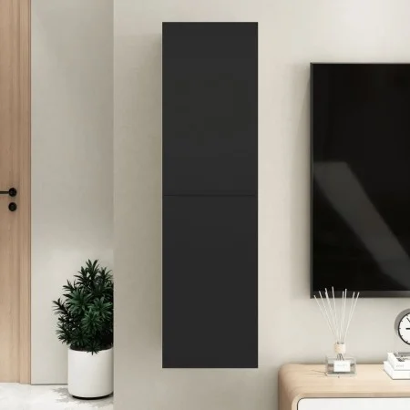 Mueble pared TV madera contrachapada negro 30,5x30x110 cm de vidaXL, Muebles TV - Ref: Foro24-803364, Precio: 68,38 €, Descue...