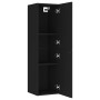 Schwarzer TV-Wandschrank aus Sperrholz, 30,5 x 30 x 110 cm von vidaXL, TV-Möbel - Ref: Foro24-803364, Preis: 69,67 €, Rabatt: %