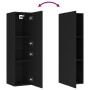 Schwarzer TV-Wandschrank aus Sperrholz, 30,5 x 30 x 110 cm von vidaXL, TV-Möbel - Ref: Foro24-803364, Preis: 69,67 €, Rabatt: %