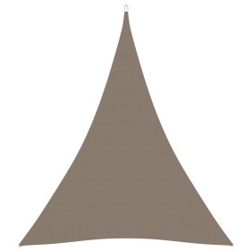 Toldo de vela triangular tela Oxford gris taupe 3x4x4 m