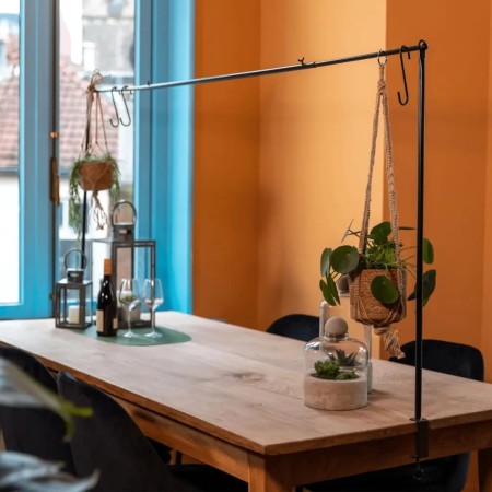 Esschert Design Barra decorativa para mesa con abrazadera negro | Foro24.es | Tu tienda online para hogar, jardín y más Foro24.es