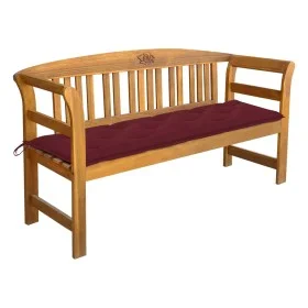 Garden bench with cushion solid acacia wood 157 cm by vidaXL, garden benches - Ref: Foro24-3064290, Price: 198,66 €, Discount: %