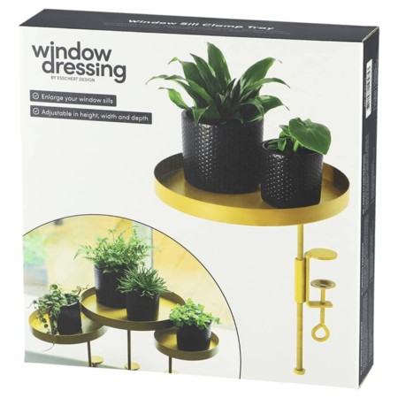 Esschert Design Plant Tray with Round Golden Clamp L by Esschert Design, Decorative trays - Ref: Foro24-441014, Price: 17,42 ...