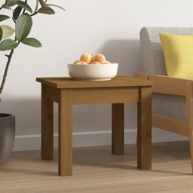 Mesa de centro madera maciza de pino marrón miel 35x35x30 cm de vidaXL, Mesas de centro - Ref: Foro24-814222, Precio: 34,93 €...