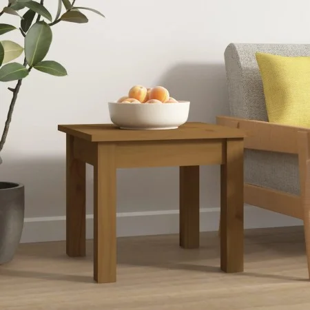 Solid honey brown pine wood coffee table 35x35x30 cm by vidaXL, Coffee table - Ref: Foro24-814222, Price: 34,46 €, Discount: %