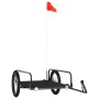 Remolque para bicicletas hierro negro 135x70x37 cm de vidaXL, Remolques para bicicletas - Ref: Foro24-94203, Precio: 86,49 €,...