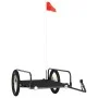 Remolque para bicicletas hierro negro 135x70x37 cm de vidaXL, Remolques para bicicletas - Ref: Foro24-94203, Precio: 82,80 €,...