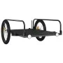 Remolque para bicicletas hierro negro 135x70x37 cm de vidaXL, Remolques para bicicletas - Ref: Foro24-94203, Precio: 82,80 €,...