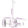 Remolque para bicicletas hierro negro 135x70x37 cm de vidaXL, Remolques para bicicletas - Ref: Foro24-94203, Precio: 86,49 €,...
