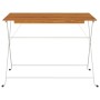 Mesa de cafetería plegable madera acacia y acero 100x54x71 cm de vidaXL, Mesas de jardín - Ref: Foro24-319976, Precio: 88,15 ...