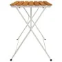 Klappbarer Couchtisch aus Akazienholz und Stahl, 100 x 54 x 71 cm von vidaXL, Gartentische - Ref: Foro24-319976, Preis: 86,62...