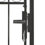 Gartentor mit Oberbogen 100x175 cm aus schwarzem Stahl von vidaXL, Gartentore - Ref: Foro24-143087, Preis: 225,10 €, Rabatt: %