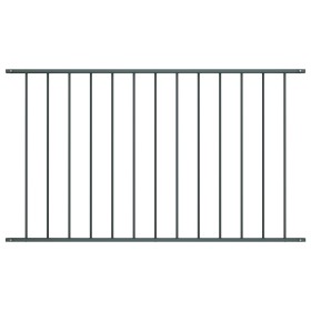 Panel de valla acero recubrimiento polvo gris antracita 1,7x1 m by vidaXL, fence panels - Ref: Foro24-145222, Price: 47,60 €,...