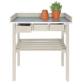 Esschert Design Weiße Gartenwerkbank CF29W von Esschert Design, Gartentische - Ref: Foro24-404624, Preis: 158,04 €, Rabatt: %