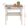 Esschert Design Weiße Gartenwerkbank CF29W von Esschert Design, Gartentische - Ref: Foro24-404624, Preis: 157,88 €, Rabatt: %