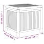 Aufbewahrungsbox für den Garten aus Bambus, 60 x 52 x 55 cm von vidaXL, Aufbewahrungsboxen für den Außenbereich - Ref: Foro24...