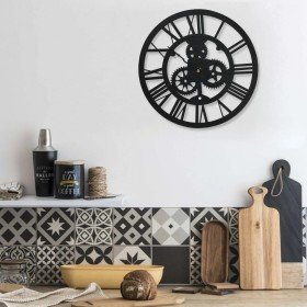 Reloj de pared acrílico negro 30 cm