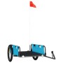 Fahrradanhänger aus Eisen und blauem Oxford-Stoff von vidaXL, Fahrradanhänger - Ref: Foro24-94177, Preis: 100,51 €, Rabatt: %