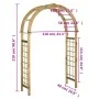 Lattice arch made of green impregnated pine wood by vidaXL, Pergolas, arches and garden trellises - Ref: Foro24-43256, Price:...