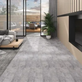 Non-adhesive PVC floor planks in brown cement, 5.26 m², 2 mm. by vidaXL, Floors and carpets - Ref: Foro24-146567, Price: 76,7...