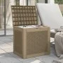 Garten-Aufbewahrungsbox PP hellbraun 55,5x43x53 cm von vidaXL, Aufbewahrungsboxen für den Außenbereich - Ref: Foro24-364179, ...