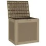 Garten-Aufbewahrungsbox PP hellbraun 55,5x43x53 cm von vidaXL, Aufbewahrungsboxen für den Außenbereich - Ref: Foro24-364179, ...