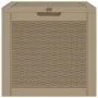 Garten-Aufbewahrungsbox PP hellbraun 55,5x43x53 cm von vidaXL, Aufbewahrungsboxen für den Außenbereich - Ref: Foro24-364179, ...