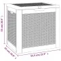 Garten-Aufbewahrungsbox PP hellbraun 55,5x43x53 cm von vidaXL, Aufbewahrungsboxen für den Außenbereich - Ref: Foro24-364179, ...