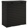 Outdoor black polypropylene trash can 78x41x86 cm by vidaXL, Garbage cans and trash cans - Ref: Foro24-364173, Price: 257,35 ...
