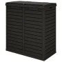 Outdoor black polypropylene trash can 78x41x86 cm by vidaXL, Garbage cans and trash cans - Ref: Foro24-364173, Price: 257,35 ...