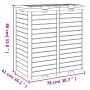 Outdoor black polypropylene trash can 78x41x86 cm by vidaXL, Garbage cans and trash cans - Ref: Foro24-364173, Price: 219,83 ...