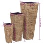 Bedding set 3 pieces brown water hyacinth by vidaXL, Pots and planters - Ref: Foro24-45568, Price: 107,41 €, Discount: %