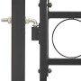 Puerta de jardín con arco superior 100x250 cm acero negro by vidaXL, garden gates - Ref: Foro24-146339, Price: 226,91 €, Disc...