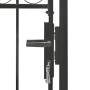 Puerta de jardín con arco superior 100x250 cm acero negro by vidaXL, garden gates - Ref: Foro24-146339, Price: 226,91 €, Disc...