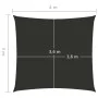 Square sail awning Oxford fabric anthracite gray 4x4 m by vidaXL, Umbrellas - Ref: Foro24-135084, Price: 52,44 €, Discount: %