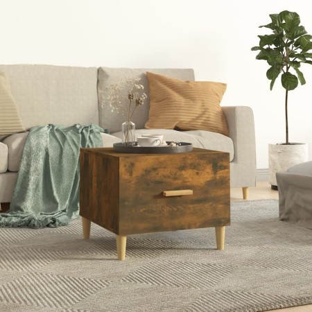 Couchtisch aus geräuchertem Eichensperrholz, 50 x 50 x 40 cm von vidaXL, Couchtisch - Ref: Foro24-817531, Preis: 36,40 €, Rab...